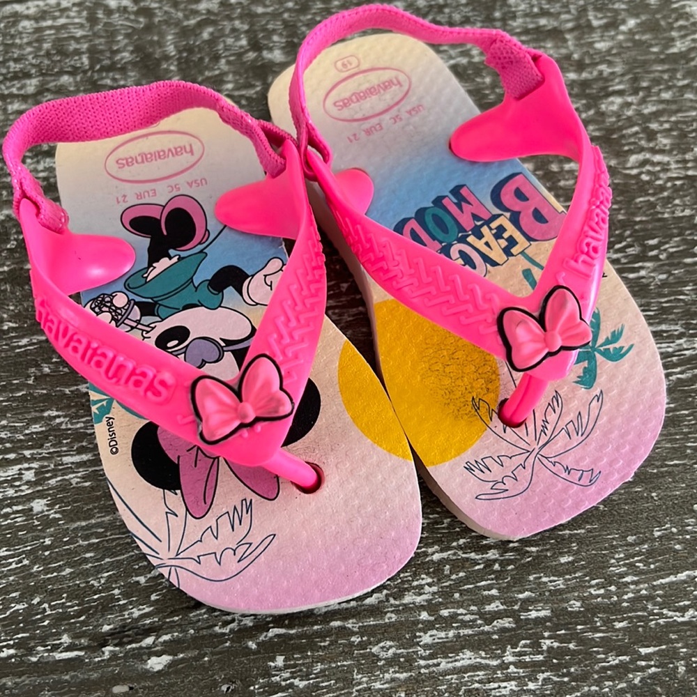 Havainanas Disney beach mode sandals for baby/walker size 5C